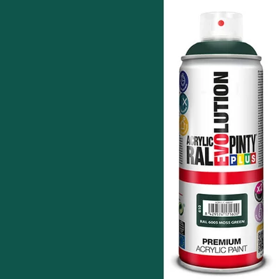 Akrilfesték spray, EVOLUTION fényes, 400 ml - RAL6005 moss green