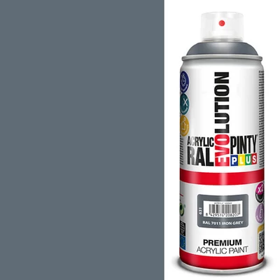 Akrilfesték spray, EVOLUTION fényes, 400 ml - RAL7011 iron grey