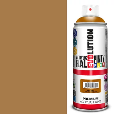 Akrilfesték spray, EVOLUTION fényes, 400 ml - RAL8001 ochre brown