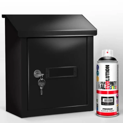Akrilfesték spray, EVOLUTION fényes, 400 ml - RAL9005 jet black