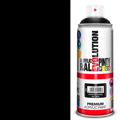 Akrilfesték spray, EVOLUTION selyemfényű, 400 ml - RAL9005 jet black