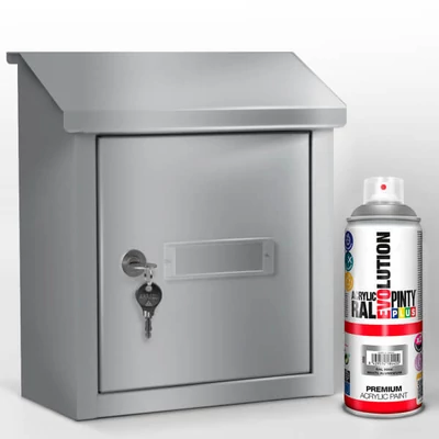 Akrilfesték spray, EVOLUTION fényes, 400 ml - RAL9006 white aluminium