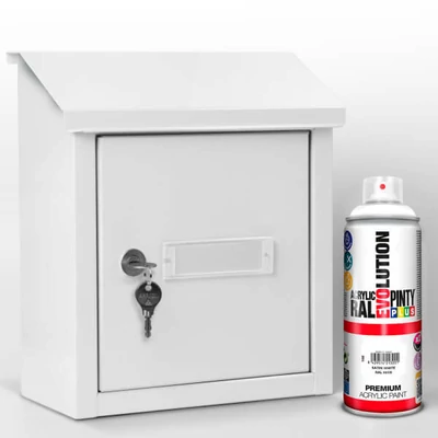 Akrilfesték spray, EVOLUTION selyemfényű, 400 ml - RAL9010 pure white