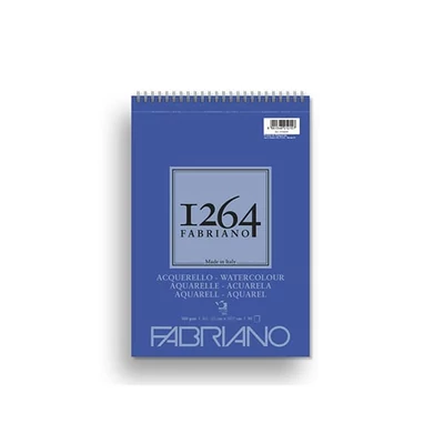 Fabriano 1264 akvarelltömb, 300 g - A5, felül spirálos