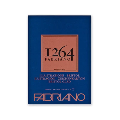 Fabriano 1264 Bristol rajztömb, 200 g - A4