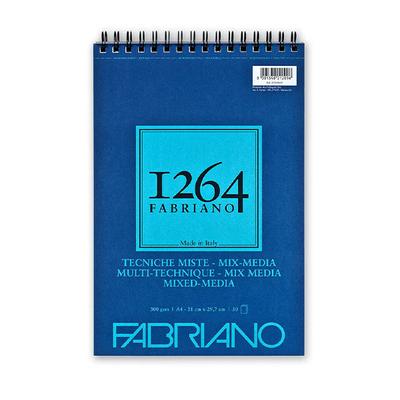 Fabriano 1264 Mix Media rajz- és festőtömb, 300 g - A4, felül spirálos