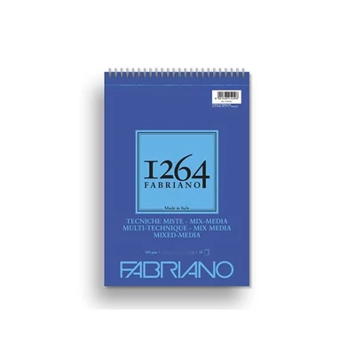 Fabriano 1264 Mix Media rajz- és festőtömb, 300 g - A5, felül spirálos