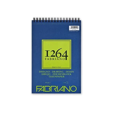 Fabriano 1264 univerzális rajztömb, 180 g - A5, felül spirálos