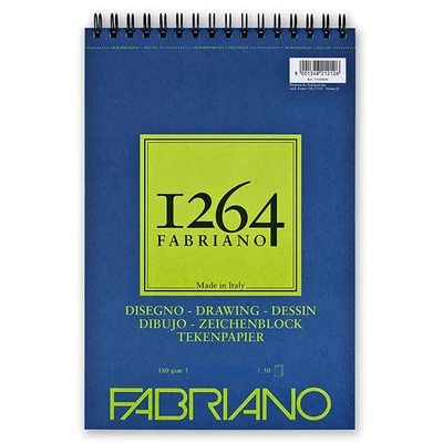 Fabriano 1264 univerzális rajztömb, 180 g - A3, felül spirálos