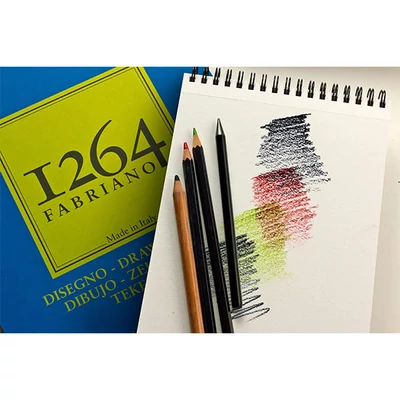 Fabriano 1264 univerzális rajztömb, 180 g - A5, felül spirálos