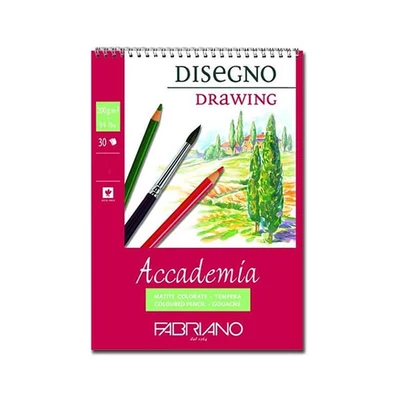 Fabriano Accademia rajz- és vázlattömb, 200 g, 30 lap - A3, spirálos