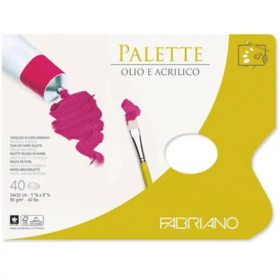 Fabriano papír festőpaletta tömb, 40 lap - 24x32 cm