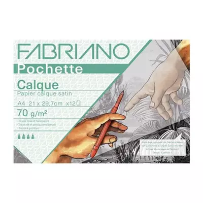 Fabriano Pochette Calque pauszpapír csomag, 70 g - A4, 12 lap