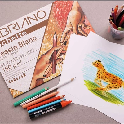 Fabriano Pochette Dessin Blanc rajzpapír csomag (dipa), 180 g - A3, 10 lap