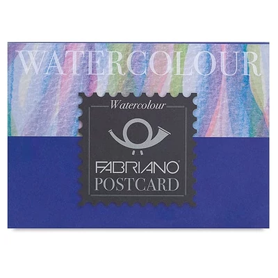 Fabriano Watercolour Postcard akvarellpapír levelezőlap tömb, 300 g, 10,5x14,8 cm, 20 lap, félérdes