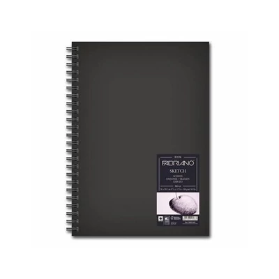 Fabriano Sketch Book rajz- és vázlatfüzet, 110 g, 80 lap - A5, spirálos