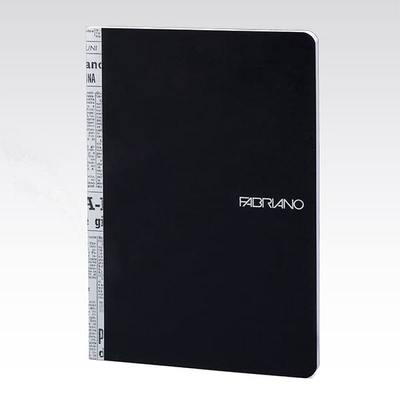 Fabriano Soft Touch jegyzetfüzet, 90 g, 10,5x14,8 cm, Black (fekete)