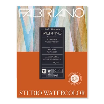 Fabriano Studio Watercolour akvarelltömb, 300 g, 28x35,6 cm, 12 lap, sima