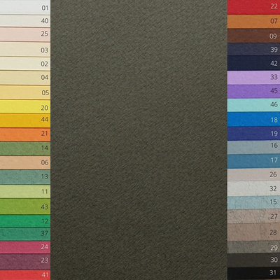 Fabriano Tiziano színes rajzpapír, A4 - 30, antracite