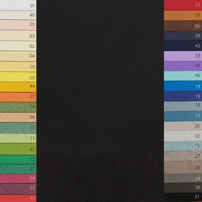 Fabriano Tiziano színes rajzpapír, 50x65 cm - 31, nero