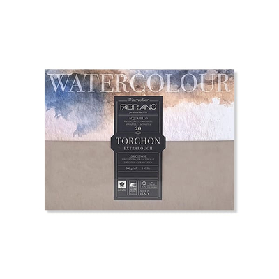 Fabriano Watercolour Torchon akvarelltömb, 300 g, 23x30,5 cm, 20 lap, érdes