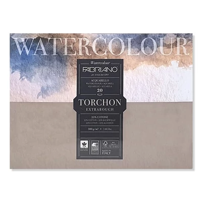 Fabriano Watercolour Torchon akvarelltömb, 300 g, 30,5x45,5 cm, 20 lap, érdes