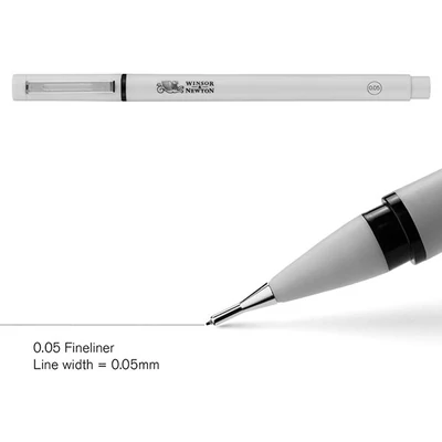 Fineliner tűfilc, fekete - 0,05 mm