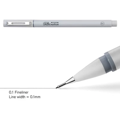 Fineliner tűfilc, cool grey - 0,1 mm