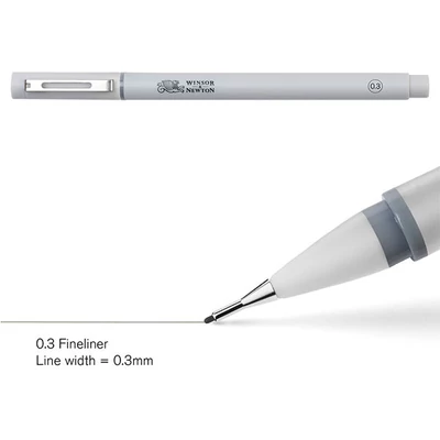 Fineliner tűfilc, cool grey - 0,3 mm