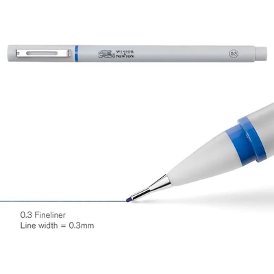 Fineliner tűfilc, indigo blue - 0,3 mm