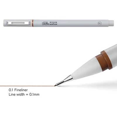 Fineliner tűfilc, sepia - 0,1 mm