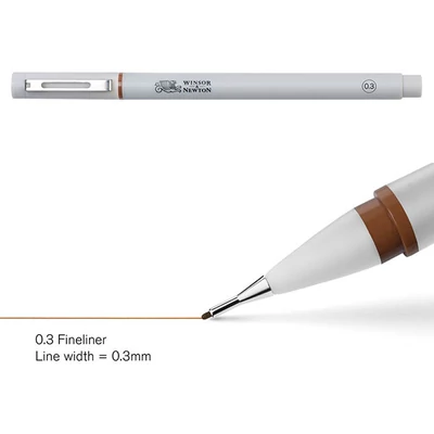 Fineliner tűfilc, sepia - 0,3 mm