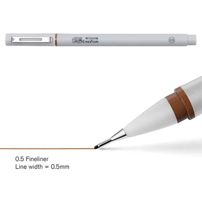 Fineliner tűfilc, sepia - 0,5 mm