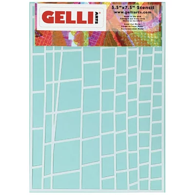 Stencil, Gelli Arts, 5x7&quot;, 12,7x17,8 cm - létra