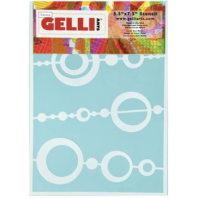 Stencil, Gelli Arts, 5x7&quot;, 12,7x17,8 cm - gyöngy