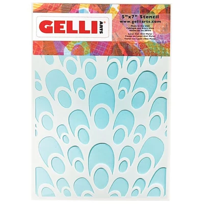 Stencil, Gelli Arts, 5x7", 12,7x17,8 cm - páva
