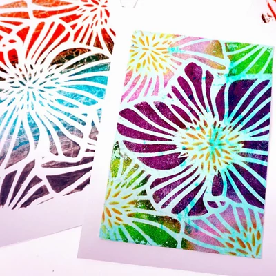 Stencil, Gelli Arts, 5x7&quot;, 12,7x17,8 cm - hunyor