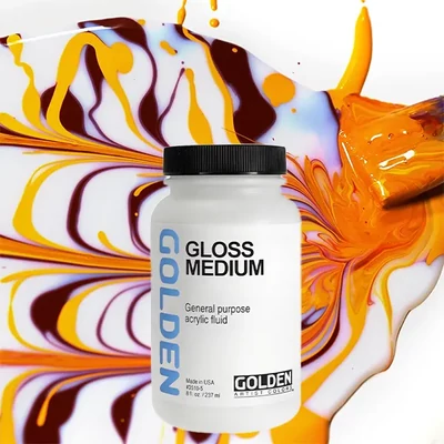 Golden Gloss Medium fényesítő médium, 237 ml