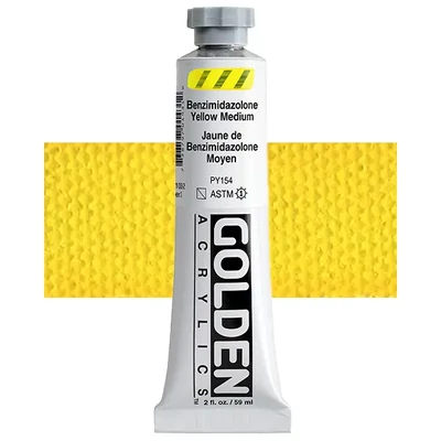 Golden Acrylics Heavy Body akrilfesték, 59 ml - 1008, benzimidazolone yellow medium
