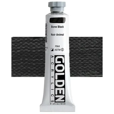 Golden Acrylics Heavy Body akrilfesték, 59 ml - 1010, bone black