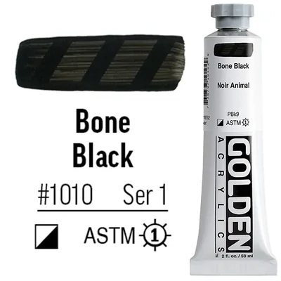 Golden Acrylics Heavy Body akrilfesték, 59 ml - 1010, bone black