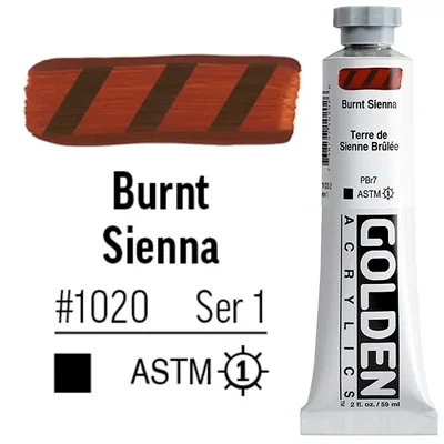 Golden Acrylics Heavy Body akrilfesték, 59 ml - 1020, burnt sienna