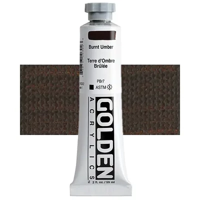 Golden Acrylics Heavy Body akrilfesték, 59 ml - 1030, burnt umber