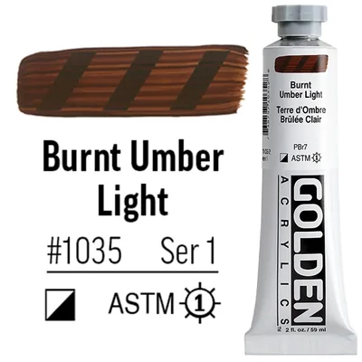 Golden Acrylics Heavy Body akrilfesték, 59 ml - 1035, burnt umber light