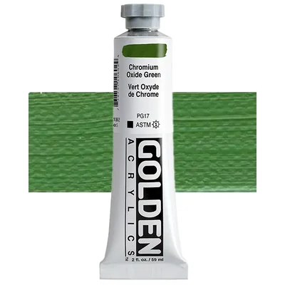 Golden Acrylics Heavy Body akrilfesték, 59 ml - 1060, chromium oxide green