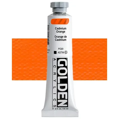 Golden Acrylics Heavy Body akrilfesték, 59 ml - 1070, cadmium orange