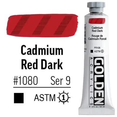 Golden Acrylics Heavy Body akrilfesték, 59 ml - 1080, cadmium red dark