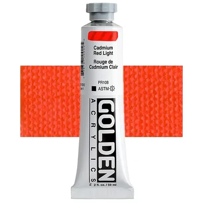 Golden Acrylics Heavy Body akrilfesték, 59 ml - 1090, cadmium red light