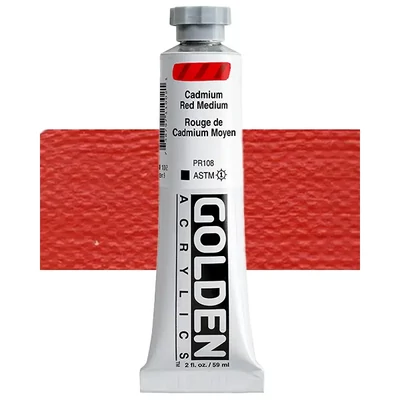 Golden Acrylics Heavy Body akrilfesték, 59 ml - 1100, cadmium red medium