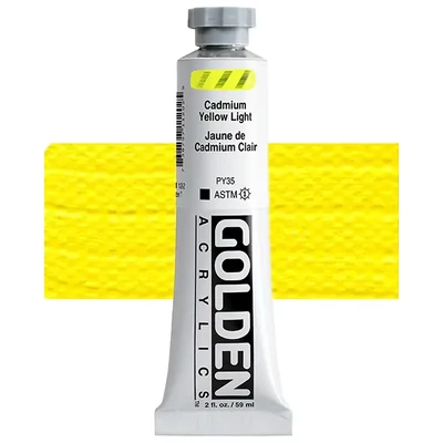 Golden Acrylics Heavy Body akrilfesték, 59 ml - 1120, cadmium yellow light